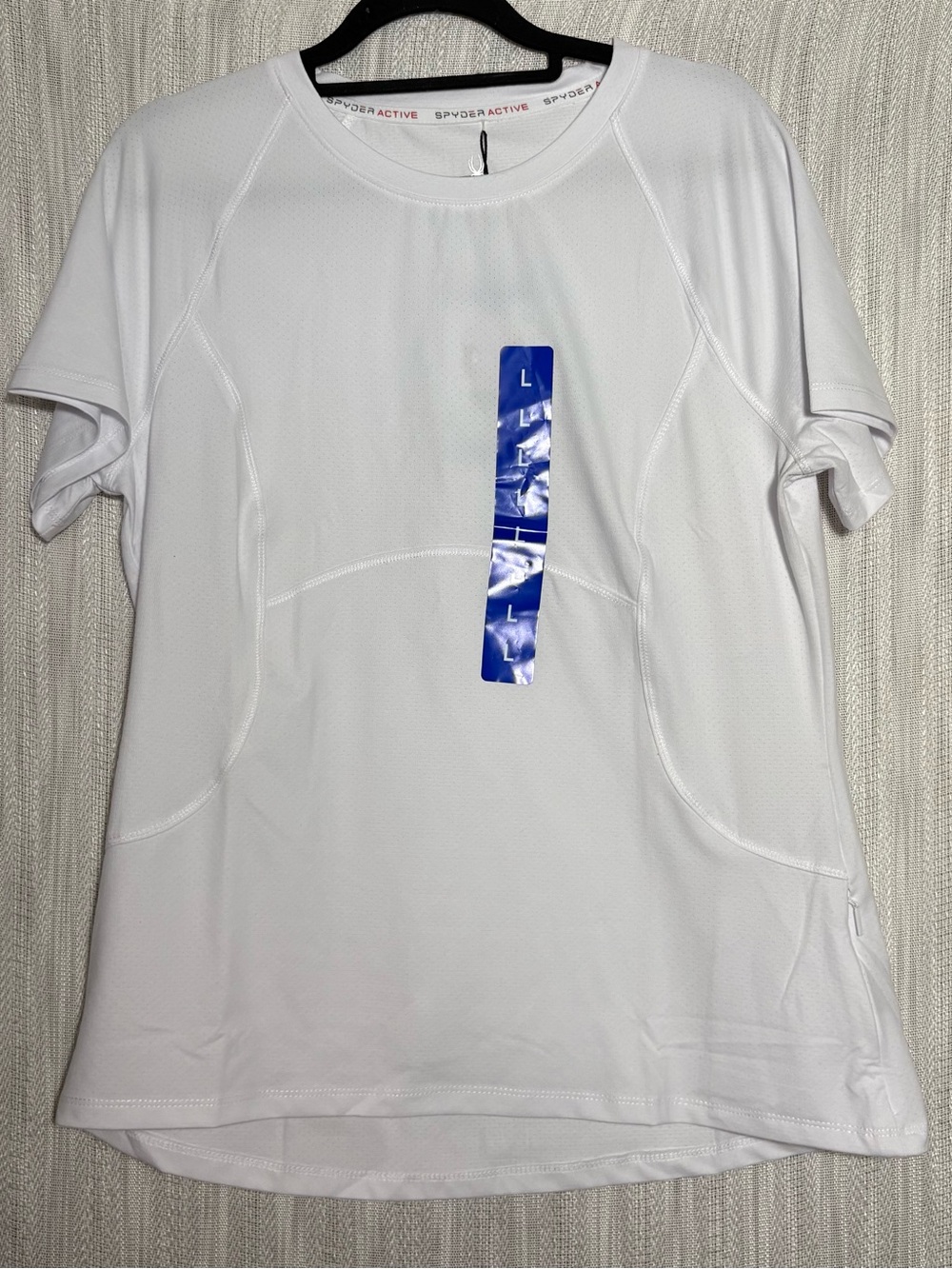 Spyder White Short-Sleeve Performance Tee